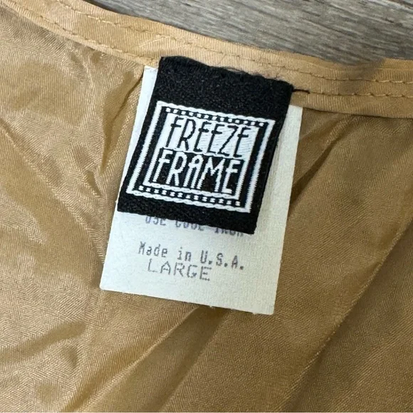 Vintage Teddy Bear Tapestry Vest Toddler Collectible button front Large - Picture 3 of 7